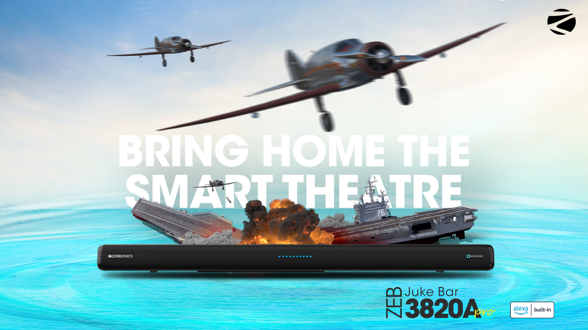 zebronics's tweet photo. Bring home the Smart Theatre - Zeb Juke Bar 3820A Pro : https://t.co/gTFxRMFDkZ
#zebronics #zebronicsforlife #zebronicswithalexa #zebjukebar3820Apro #alexa #alexasoundbar #alexabuiltin https://t.co/lcD0DRau13