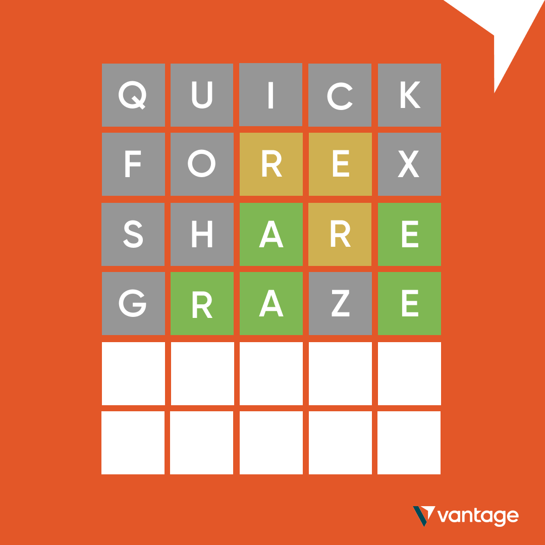 vantagemkts_uk's tweet photo. 💡 #Comment to guess today's word! 💡
Trade over 300+ Forex, Indices, Shares and Commodities CFDs on #Vantage here: https://t.co/6H3XJw4bCf
#trade #wordle #tradeforex #tradeindices #tradeatvantage #trading https://t.co/zZodhp58Po