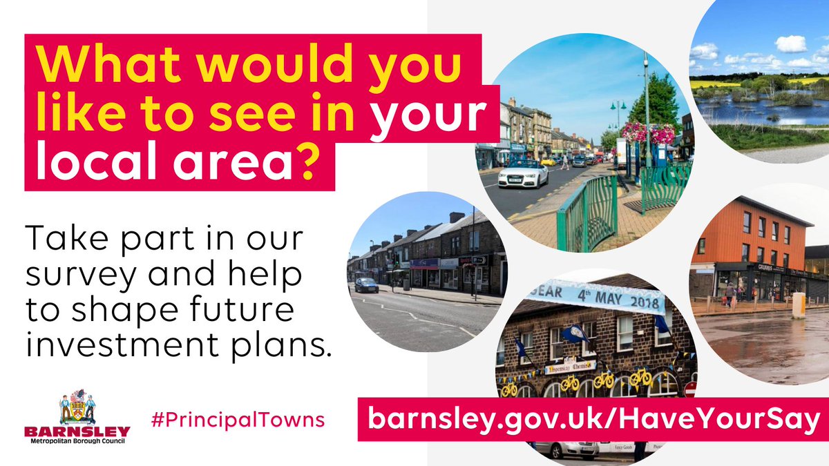 As we look to put together investment plans for the future, we're asking people what they'd like to see in their local area.

Learn more and have your say: bit.ly/3G6o5gw

#PrincipalTowns