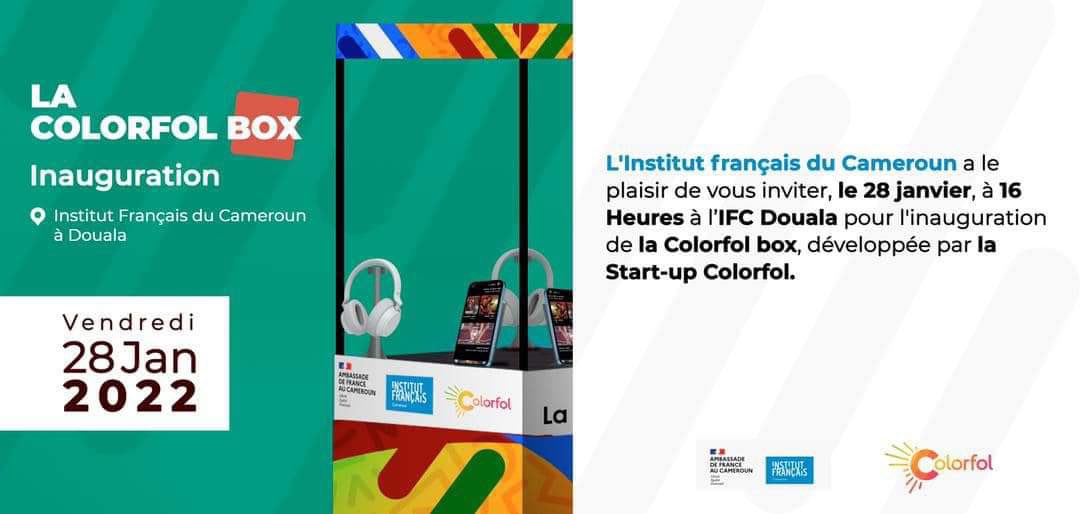 ActivSpaces's tweet photo. 🚨Rappel Event🚨
La #ColorfolBox by @ColorfolApp sera inaugurée ce jour à 16h00 à la #médiathèque de @IFCameroun #Douala.
Venez nombreux découvrir cet outil de valorisation des artistes et de la musique camerounaise et africaine.
Avec @blickbassy #WeAreColorfol https://t.co/lk5wW3w5Pr