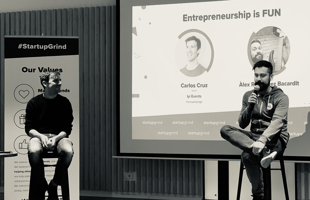 exhaleglobal's tweet photo. I hardly ever tweet, but when I do…!

Loved getting out in the real world for @StartupGrindBCN, literally running to catch my train home and surprise bumping into one of my besties this week 💫

Great job as always @lexrodba @CCruzRastrojo - can we see the events pics? https://t.co/8m2c35lf86