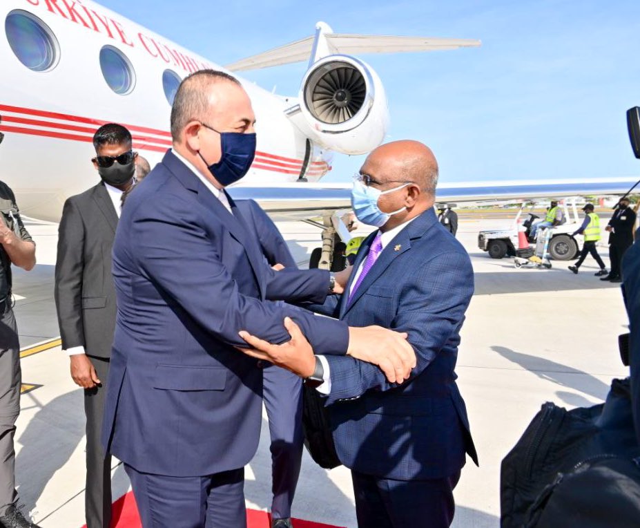 Abdulla Shahid (@abdulla_shahid) on Twitter photo Welcome to the #Maldives my dear brother <a href="/MevlutCavusoglu/">Mevlüt Çavuşoğlu</a>!
A historic visit! The first official visit by a Turkish Foreign Minister to the Maldives. I look forward to discussing issues of mutual importance for both our countries during our official talks this Sunday. Welcome to the #Maldives my dear brother <a href="/MevlutCavusoglu/">Mevlüt Çavuşoğlu</a>!
A historic visit! The first official visit by a Turkish Foreign Minister to the Maldives. I look forward to discussing issues of mutual importance for both our countries during our official talks this Sunday.