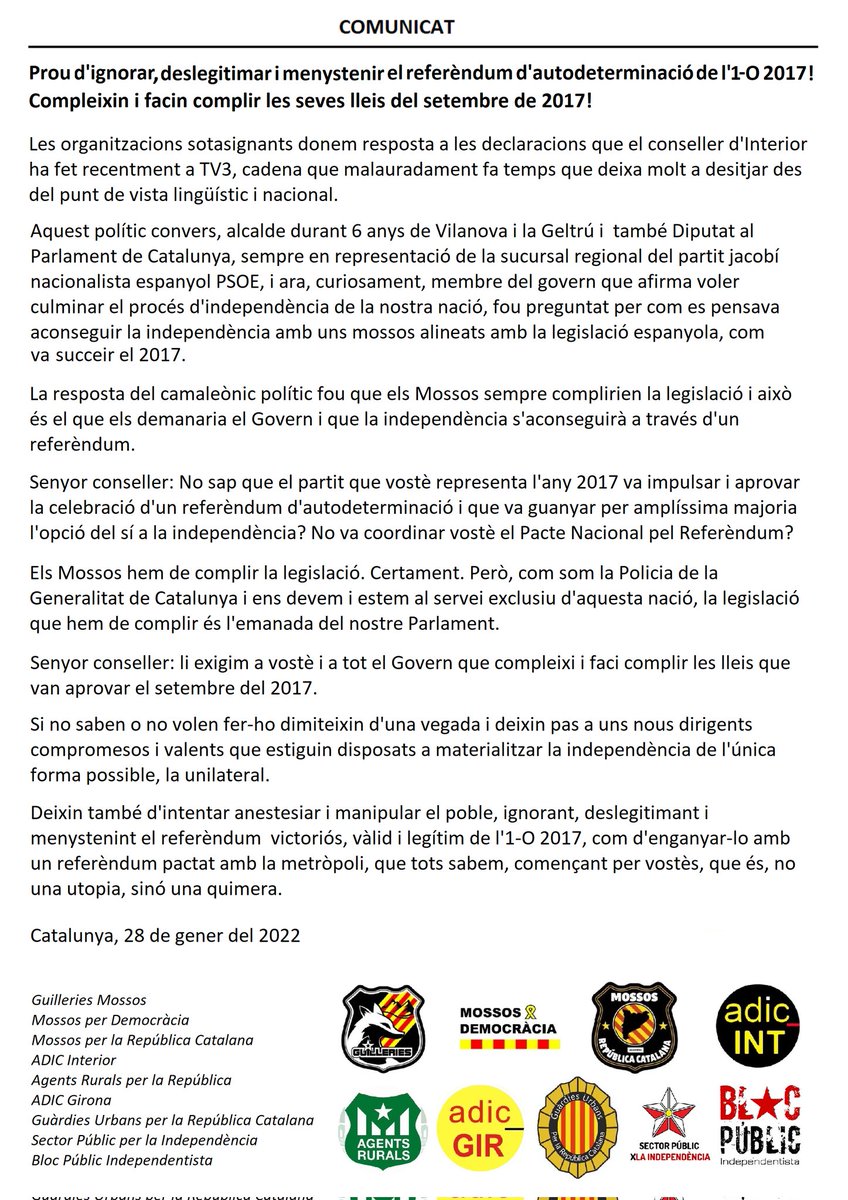 BLOC PÚBLIC INDEPENDENTISTA tweet media