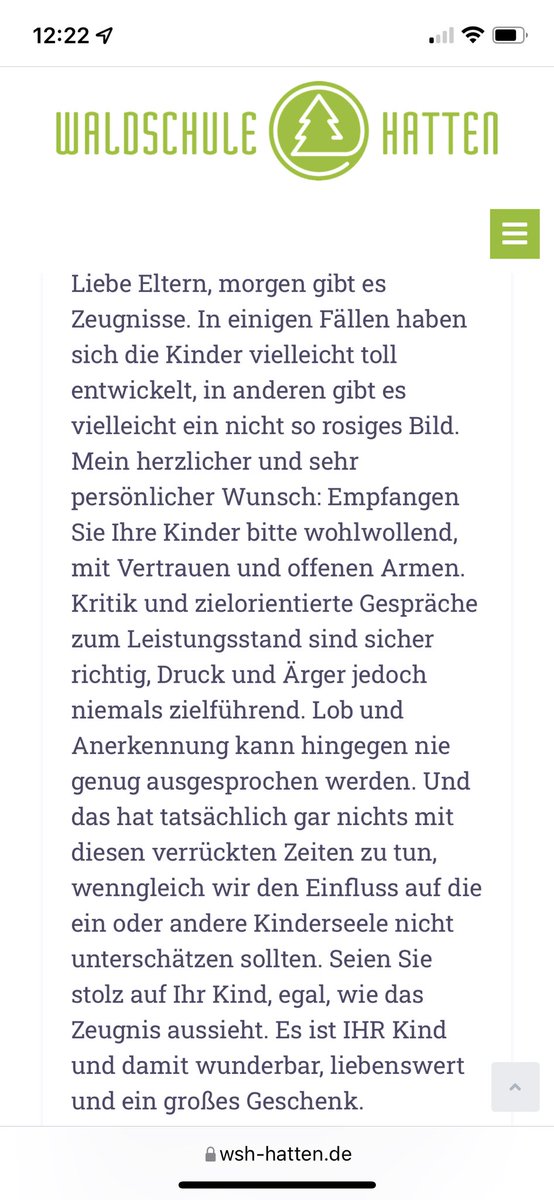 Für alle Eltern☺️ 
…aus unserem Elternbrief von gestern- zählt für uns alle;-) #twlz