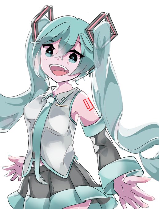 はしゃいで歌う初音ミクさん😆✨ 