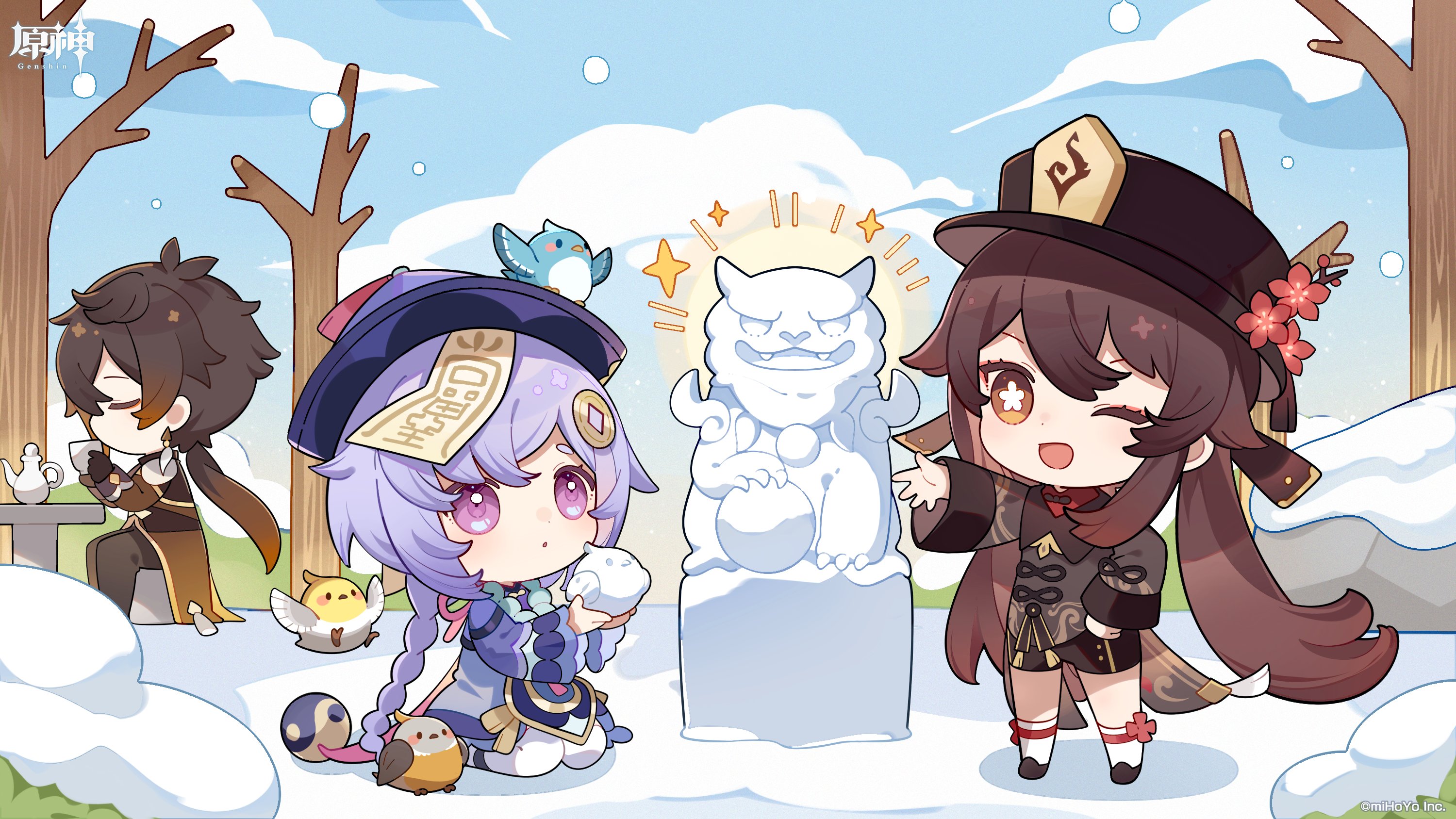 原神 Genshin 公式 海灯祭イラスト 好きなペット できた ヤマガラ あなたのペットはニャンジ どこかで見たことがあるような 思い出せない 原神 T Co Qioddhoj77 Twitter