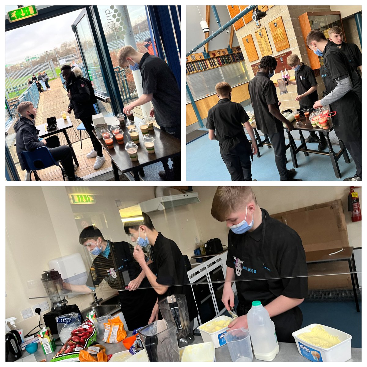 A successful launch of S4 @PrincesTrustSco Achieve’s #enterprise project Mooshakez. Running every Friday break time #employability #learning