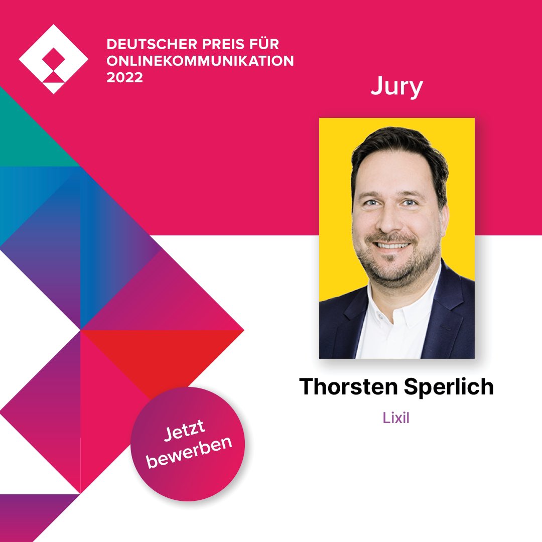 totobln's tweet photo. Der @onlinepreis Dt Preis für Onlinekommunikation geht in die nächste Runde #DPOK 2022!
Bewerbt Euch jetzt mit Euren besten Kampagnen und Projekten. Ich freue mich auch dieses Jahr wieder Teil der tollen, kreativen Jury zu sein. Bewerbt euch, die erste Deadline ist 18.03.2022 https://t.co/pyR5OwRmQK