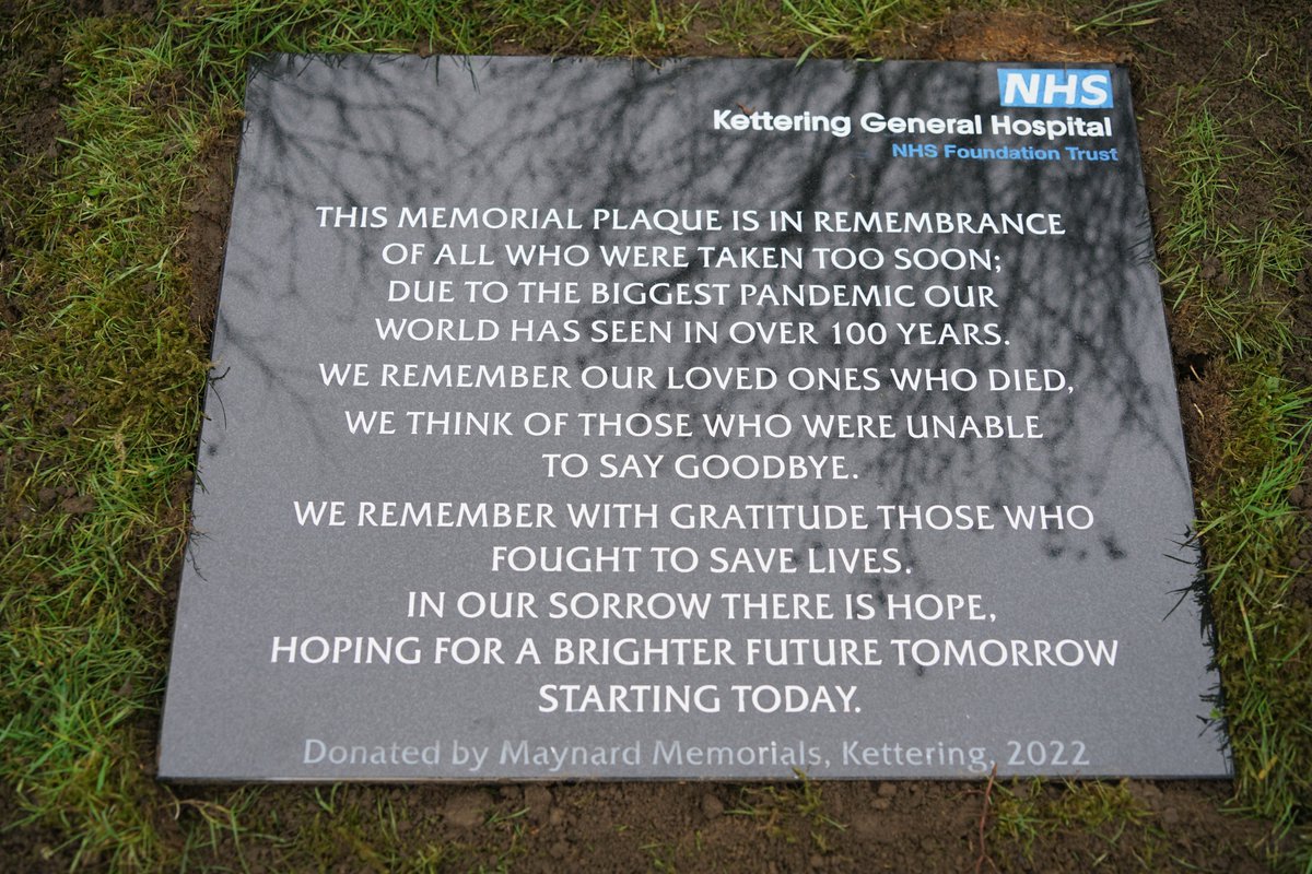 Today we took delivery of a very special memorial stone. This will act as a permanent reminder of the impact Covid has had on our hospital and community.

Thank you to Michael, Julien and Will who installed the stone. We will hold a small blessing ceremony in a few weeks time.