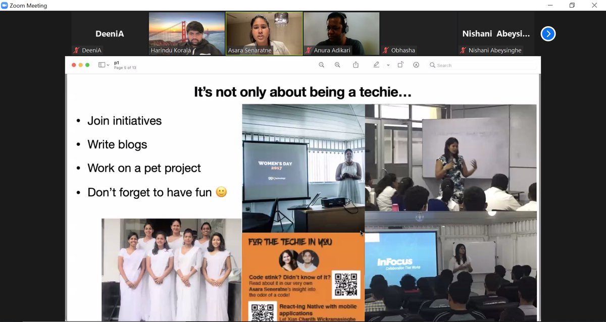 99x_io's tweet photo. Former #Xians @HarinduC and @AsaraSenaratne sharing insights about their internship experience at 99x and how they progressed in their career paths. https://t.co/i6d4D8e47O