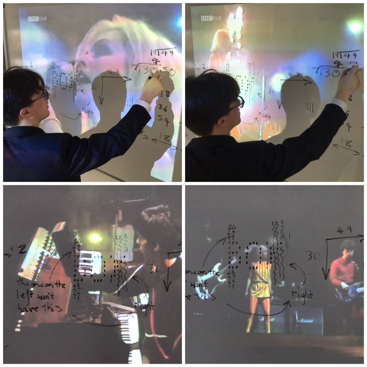 L6 Artist Oscar working out proportions and ratios for his next painting whilst enjoying a Blondie concert on the white board #multitasking #mathsareeverywhere <a href="/Maths_Grange/">Maths | The Grange School</a> #creativetothecore