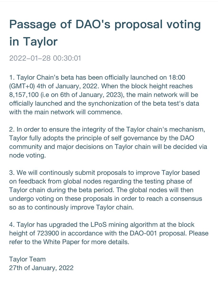 _TaylorChain's tweet photo. @shulelin @YouTube Please refer to the White Paper for more details. https://t.co/9qX3NG0wkX