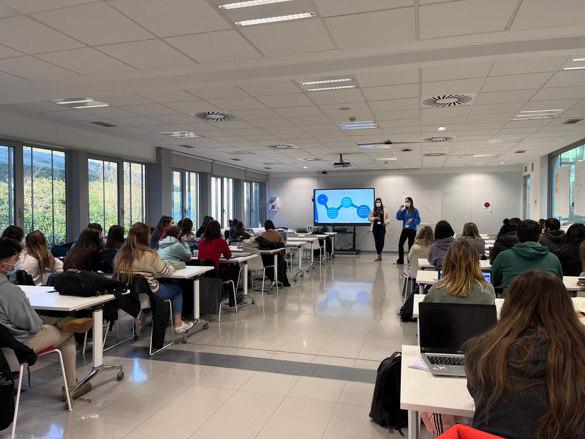 Esta semana nuestras compañeras, Eider Manso Garmendia y Ane Luengo Otamendi, han participado en dos sesiones con los alumnos de #myGADE de <a href="/Enpresagintza/">Mondragon Unibertsitatea - Enpresagintza</a>, donde compartieron todos los proyectos y nuevos retos del Departamento de Personas.#Bexenmedical #LearningFromReality