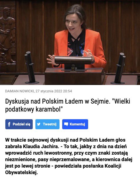 FundacjaFOR's tweet photo. W trakcie dyskusji o #PolskiŁad podczas wczorajszego posiedzenia Sejmu @JachiraKlaudia cytowała tekst naszego głównego ekonomisty, @DudSlaw, opublikowany na #BlogFOR.
Dlaczego Polski Ład porównujemy do zmian zasad ruchu drogowego?
Przekonajcie się sami➡️ https://t.co/2DAZXXNmGb https://t.co/stCvO0ThqY