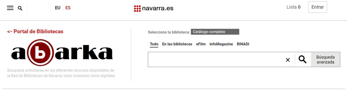 IbaiScanbit's tweet photo. Las Bibliotecas Públicas del Gobierno de Navarra @gob_na estrenan su nuevo Portal de bibliotecas #Abarka, implantado con la asistencia de @IbaiScanbit  @VuFindorg https://t.co/IHPEpAPf0j