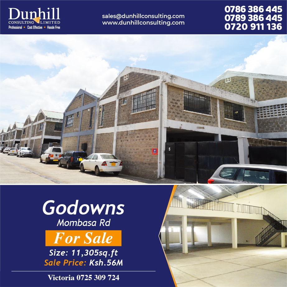 📞0789 386 445 / 0786 386 445 / 0720 911 136
Email: sales@dunhillconsulting.com
dunhillconsulting.com

#godown #forsale  #warehouse #storage #factory #dunhillconsulting #mombasaroad #nairobi #kenya #realtor #warehouseforsale
