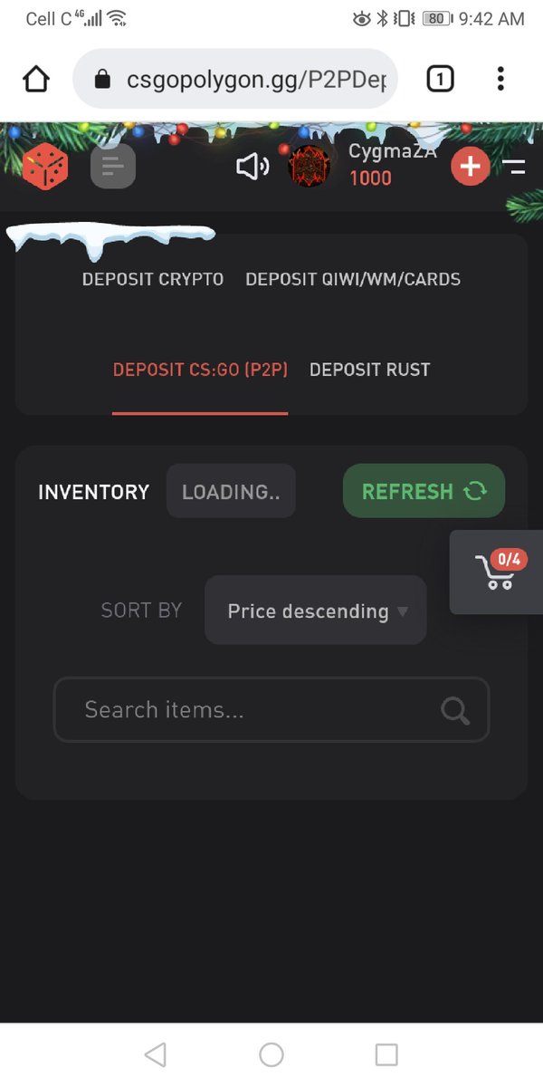 CygmaZA's tweet photo. @BewodCS Not sure exactly how to show proof but here's the 1000cr I got for your referral link! https://t.co/VrmXsqkVpf