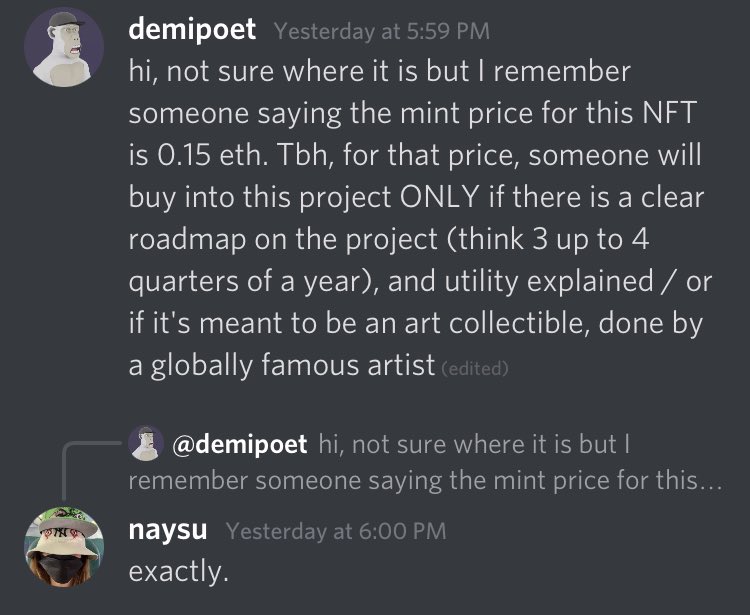 NFThierarchy's tweet image. No, further details about the Floor price. I never disclose anyone about the pricing I always asked for advice about it