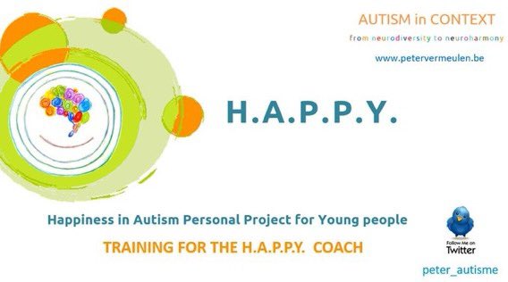 AlexEscola's tweet photo. Un gran placer participar en el curso de @Peter_Autisme Happiness in Autism Personal Project for Young People #AutismInContext #Neuroharmony programa centrado en promover el bienestar y la felicidad de las personas con TEA. Thanks Peter! https://t.co/6391l82kXE