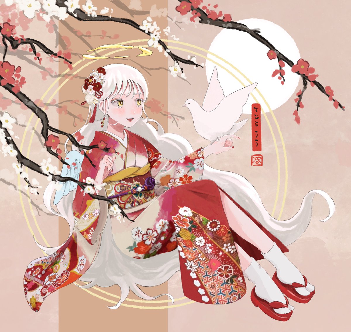 「鳩 」|てとら うう🐑ﾄﾞﾛｰｲﾝｸﾞﾓｰﾙ🐏のイラスト