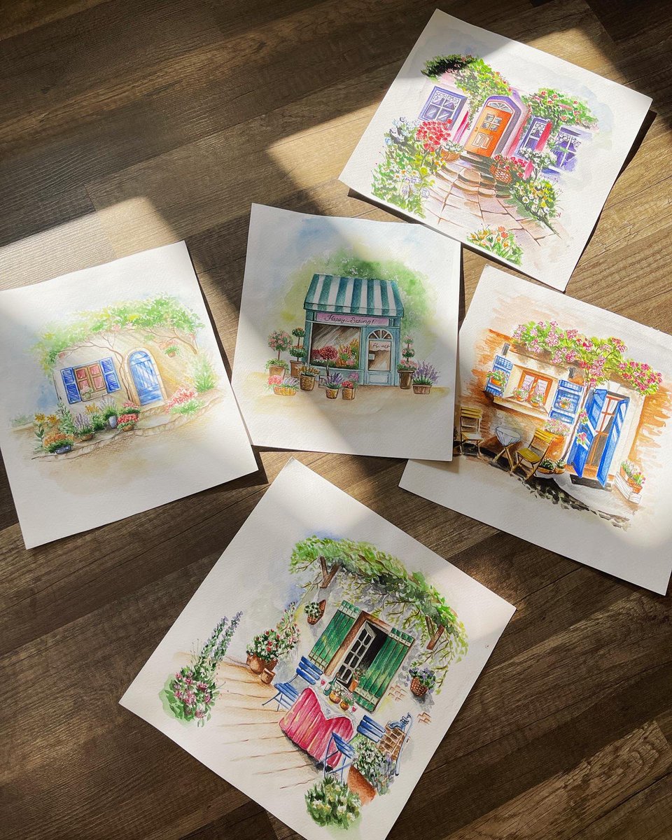 yumi_vu's tweet photo. All these places only exist in my imagination, but it would be really wonderful to see them in real life. What kind of imaginary places should I draw next? Hope you guys like it.
#imagination #art #watercolor #watercolorpainting https://t.co/xlQAwku1L3