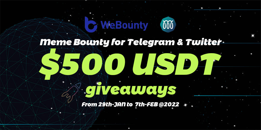 webounty_io's tweet photo. #NewBountyOnline

🎁$500 $USDT | 10 Days🚀
💻Link:https://t.co/LOgKub7AZV

⏰ From 29th-1 to 7th-2-2022（UTC+0)!

💰15 $USDT for 3 lucky guys
✅RT &amp; Like &amp; Follow @webounty_io @Metabase_Net
😍Tag 3 friends &amp; Comment your UID of WeBounty https://t.co/GbeTeXX27z