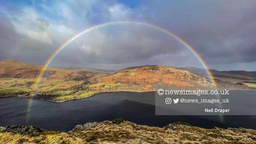 news_images_uk's tweet photo. A full rainbow overlooks Ullswater in the Lake District, Cumbria, UK 

Captured on an iPhone 13pro by Neil Draper/News Images

To licence please email pictures@newsimages.co.uk - +447539742641

#LakeDistrict #photography #photographylovers #Cumbria #follo4folloback #iPhone13Pro https://t.co/omVlNjZIUM