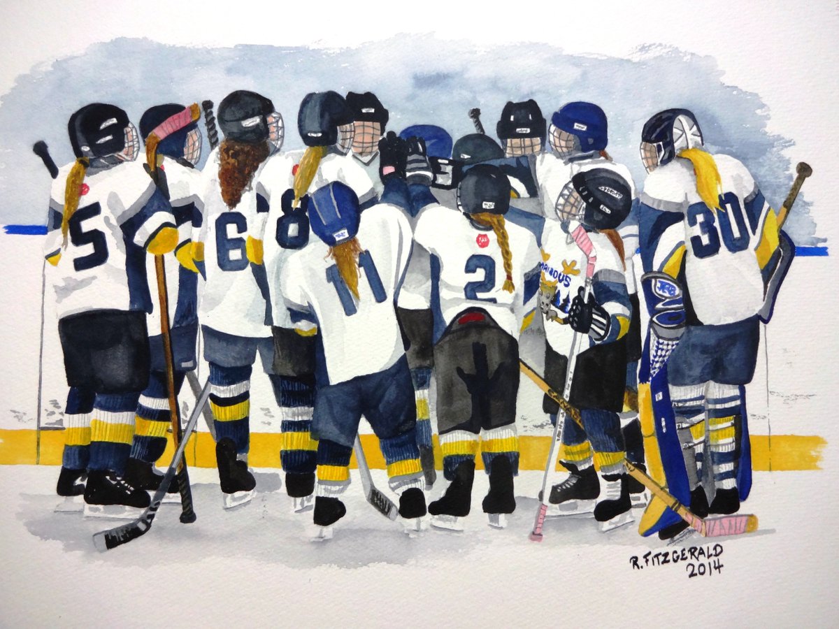 #HockeyDay #ReillysArt #girlsTeam