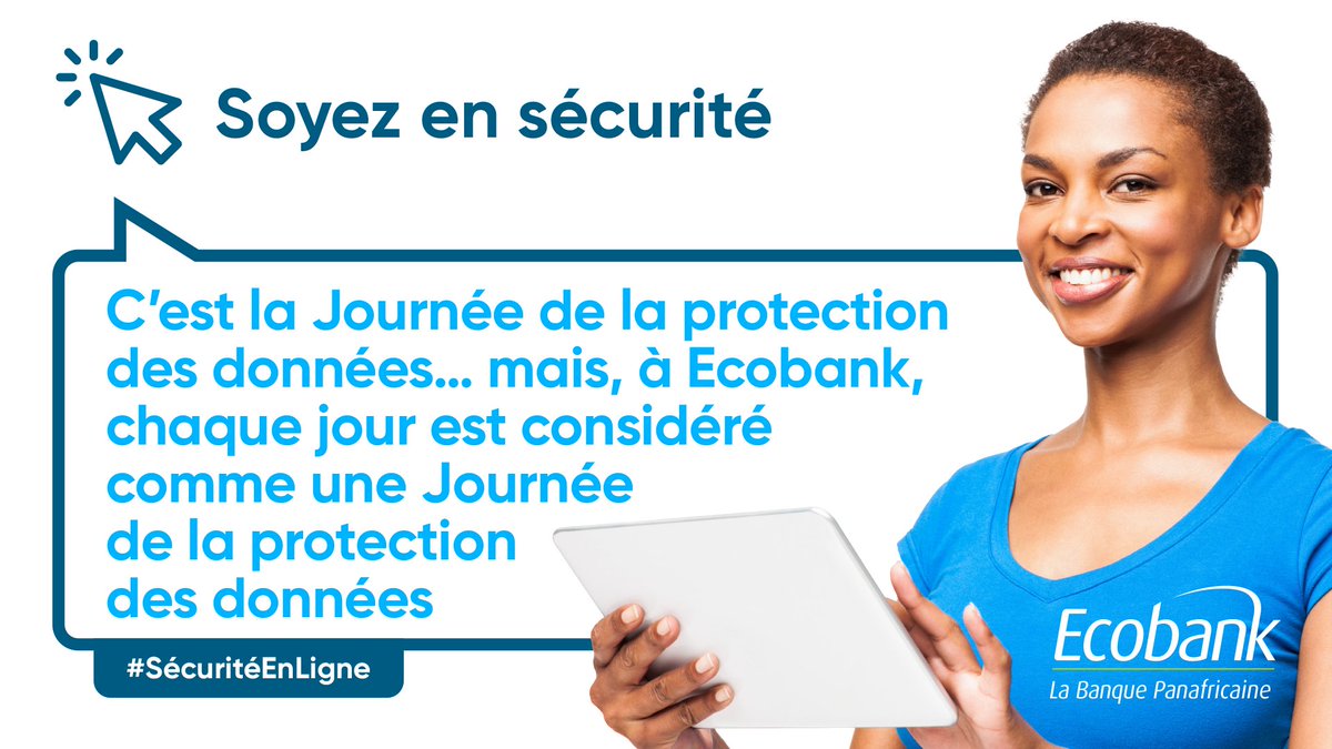 EcobankTogo's tweet photo. Aujourd'hui c'est la #JournéeDeLaProtectionDesDonnées ! Nous tenons à protéger la confidentialité et les données personnelles de nos clients. Si vous suspectez quelque chose d'inhabituel sur votre compte, signalez-le à l’adresse https://t.co/AeuL2EXoco. Protégez-vous.
#DigiSecure https://t.co/KxOks35ZNa