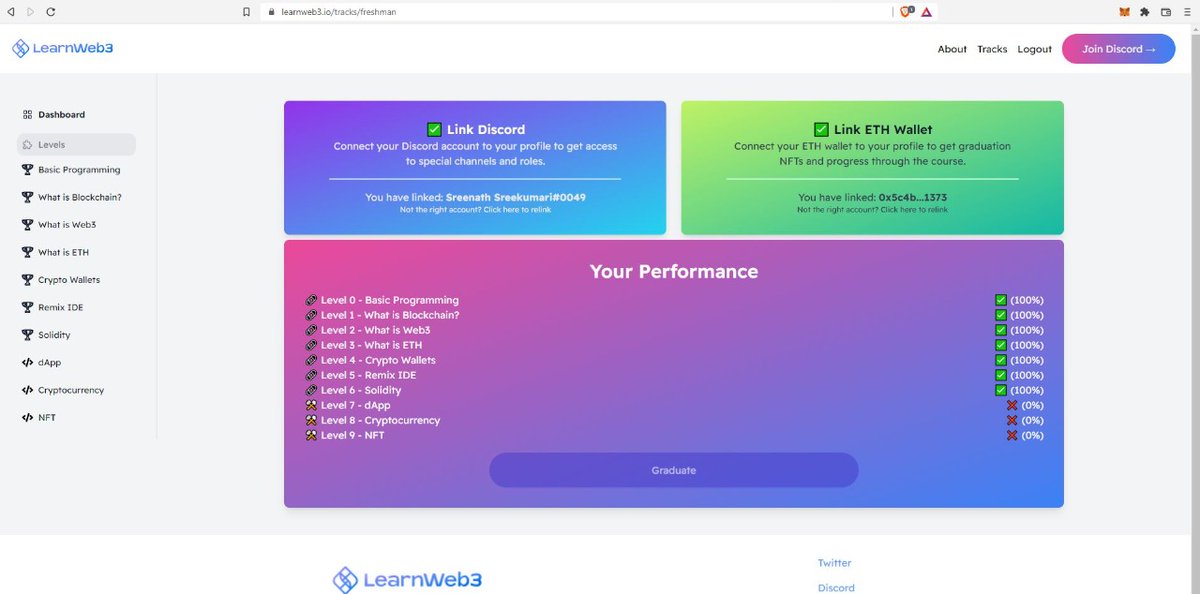 Web3 &amp; blockchain Coding ...Studies Progressing with Learnweb3.io &amp; cryptozombies.io #blockchain #web3 <a href="/Haezurath/">Kacie Ahmed</a> @