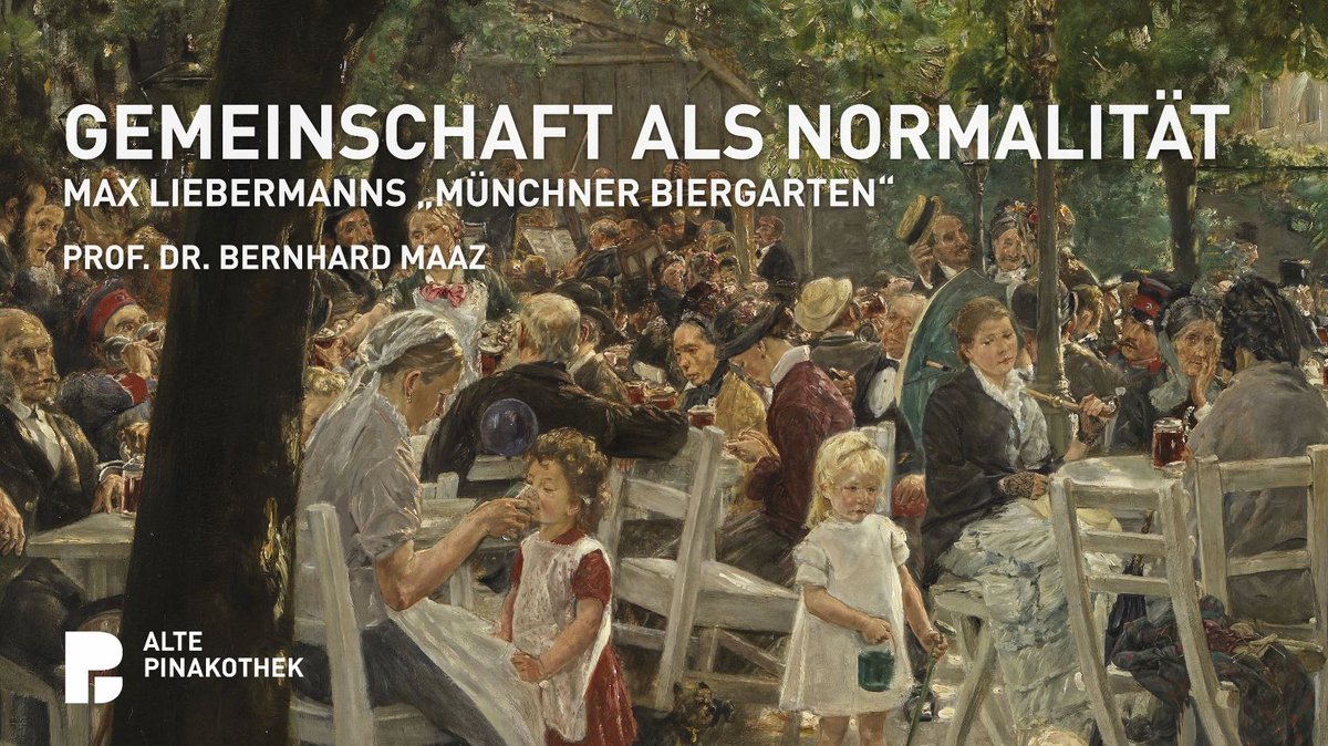 Pinakotheken's tweet photo. „Warum sollen wir dieses alte Bild ansehen?“ #PinaThinkAndTalk #DigKV Online-Diskussion | THINK &amp; TALK. Gemeinschaft als Normalität: Max Liebermanns „Münchner Biergarten“ mit Bernhard Maaz
DI 01.02.2022 | 18.30 Uhr | Anmeldung über programm@pinakothek.de👉https://t.co/1U2T8Iv9lI https://t.co/qZstvBFFXD