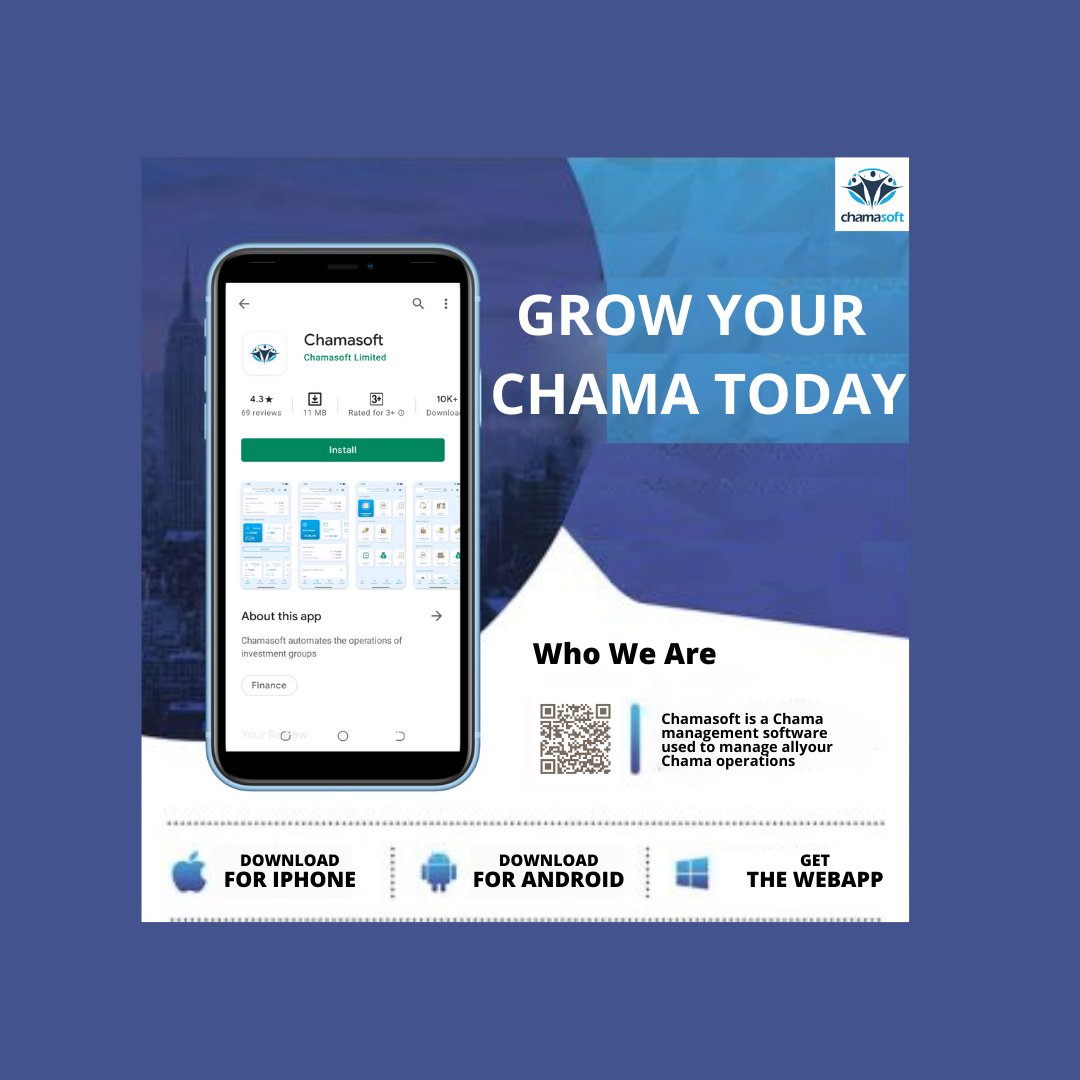 chamasoft's tweet photo. For long, women have embraced Chamas. Even with the economic pressures, a Chama is still an option to everyone. People are forming savings groups to buy land and start businesses.

You can now manage and grow your chama digitally by using #Chamasoft.  https://t.co/i0NIzVLNDg https://t.co/TkHMszecSr
