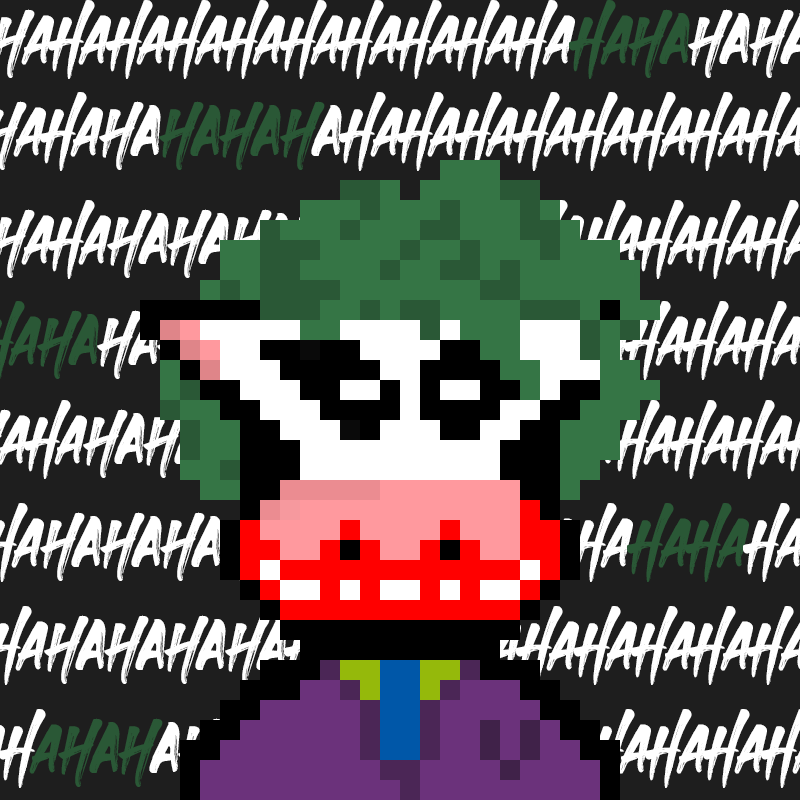 CowNation_NFT's tweet photo. Why so serious? Happy Friday everyone!

Many #Whitelist spots and #NFTGiveaway up for grabs. 
Less than 24H left. Join our Discord to find out more. (link in bio)

#NFTs 
#NFTCommunity 
#NFTCollection 
#NFT 
#nftcollectors 
#TGIF https://t.co/DUdjJhSWtt