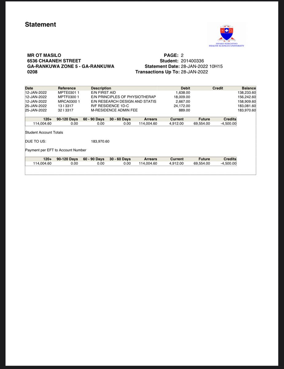McSeel012's tweet photo. @Bonang Bonang kgopela o nzame ka ya di fees tsa Uni😭 ke kolota +R180k https://t.co/JSjOxO7DVi