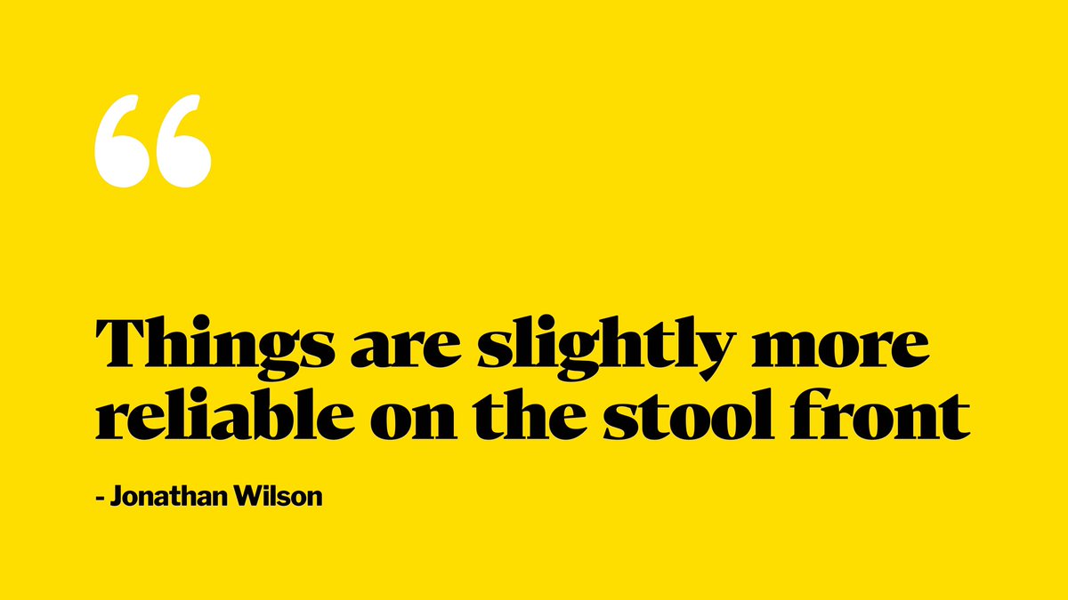 “Things are slightly more reliable on the stool front” - Jonathan Wilson @jonawils @maxrushden @bglendenning #OOCFootballWeekly #FootballWeekly