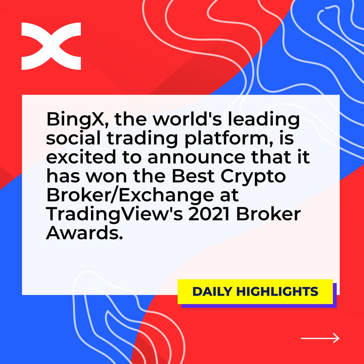 BingXOfficial's tweet photo. In our special #FOURSIGHT edition, we're extremely honored to be awarded the Best Crypto Broker/Exchange at @tradingview 2021 Broker Awards 🔥

2021 has been a fulfilling year at #BingX, and we can't wait to deliver more for our community 💙💙

📘: https://t.co/EOExhLzyyA https://t.co/HCgRfnwpDi