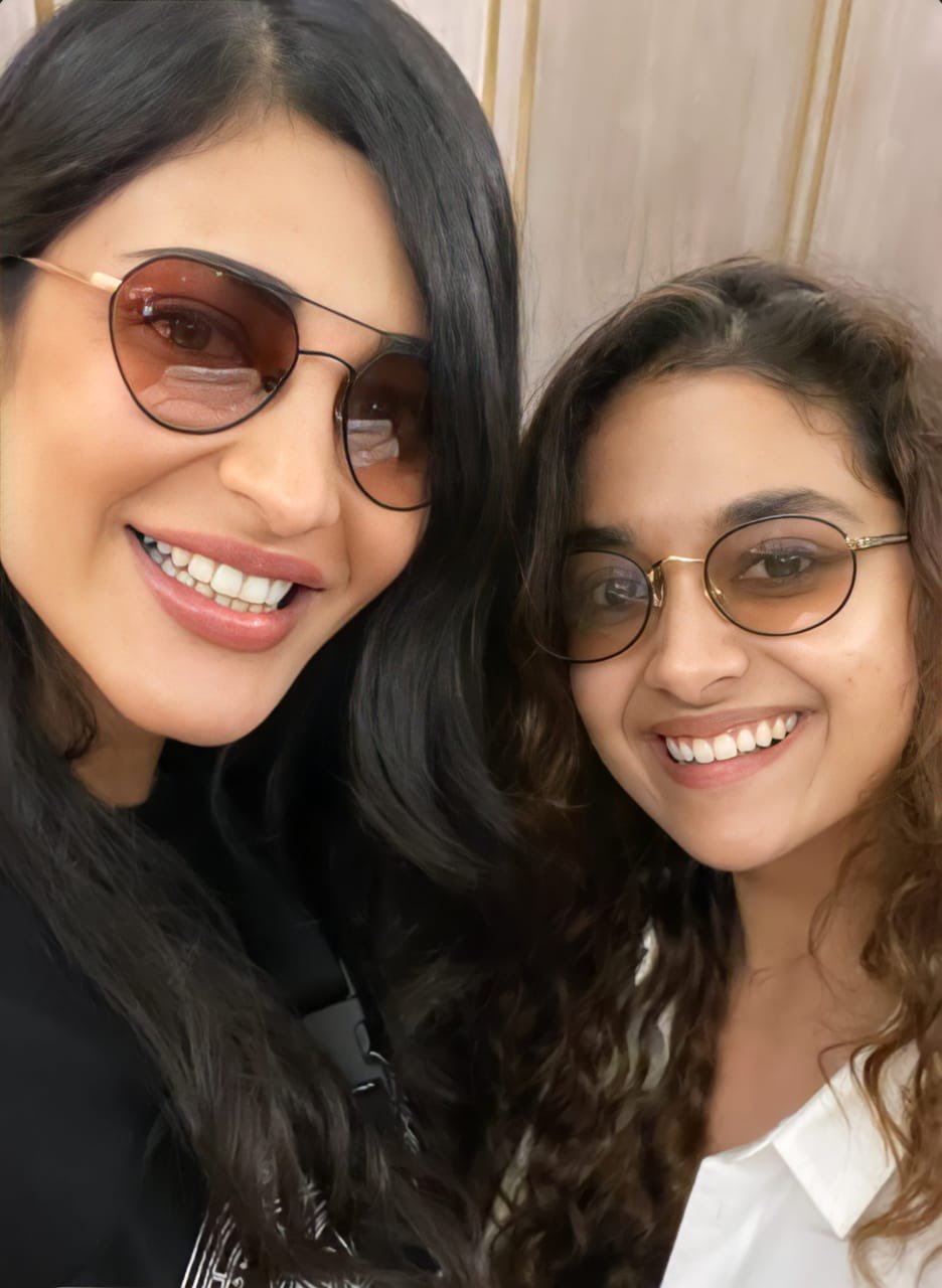   Wishing you happy birthday shruti Haasan friend box my lover Keerthy suresh thanks 