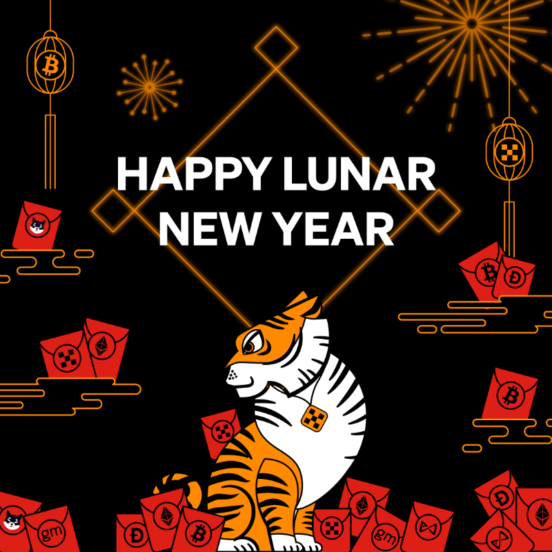 okx's tweet photo. Happy year of the 🐅 - May your year be filled with an abundance of prosperity and good health! 

Red Packets Hunt with #OKX:
🐯 💙, RT 🔂 , Follow us &amp; @ 3 frds
🐯 Comment the type &amp; number of 🧧 you've found
🎁 1,000 USDT prize pool
&amp;
Fill out the #LunarNewYear lucky form ⤵️