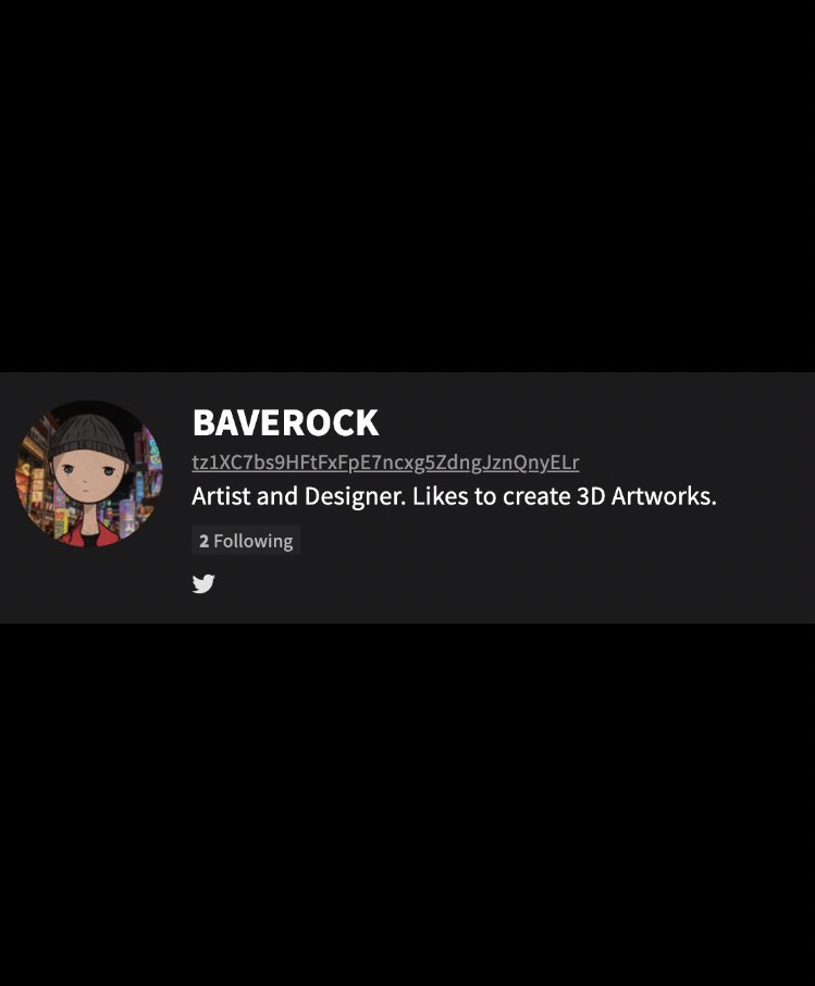 Finally, my profile changed on <a href="/objktcom/">objkt</a>

So, I ll mint a new #nft piece from Raveageddon.

objkt.com/profile/tz1XC7…

#objkt #hicetnunc #nftcollector #tezosnfts #nftcollector