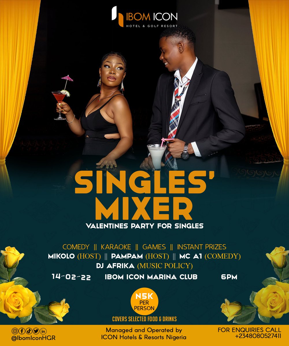 IndigoGist's tweet photo. Finally a lil #Valentine som' for the Singles.
A party for the Baeless &amp; Booless on #ValentinesDay 
by 6pm @IbomIconHGR Marina Club

⚠️WARNING⚠️
If your boo/bae attends this party without you, coming back to you might be an issue 😜
#IbomIconLoveFest #Love #SingleMixer #AntiVal https://t.co/bTNzxiNHv1