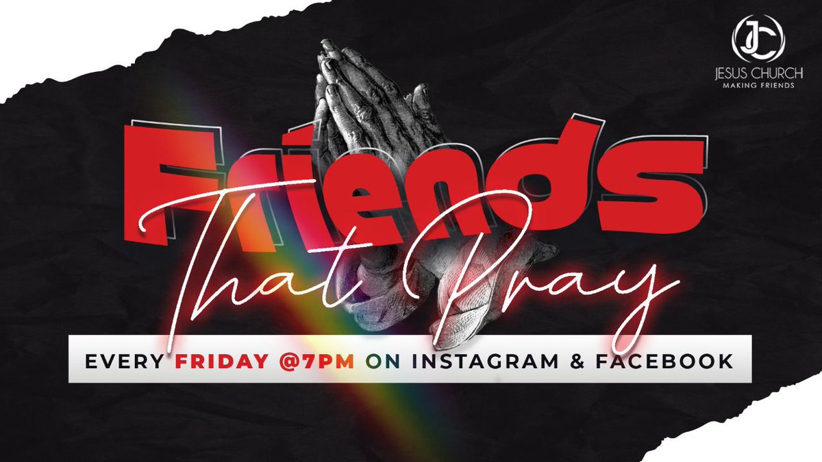 WEAREJESUSCHUR1's tweet image. Hello friends👋, hope to see you this evening for prayer at 19:00, live on our Instagram page @WEAREJESUSCHURCH. 

#PeopleKnowingJesus #MakingFriends #PrayedFor #Focus #FriendsThatPray #WEAREJESUSCHURCH