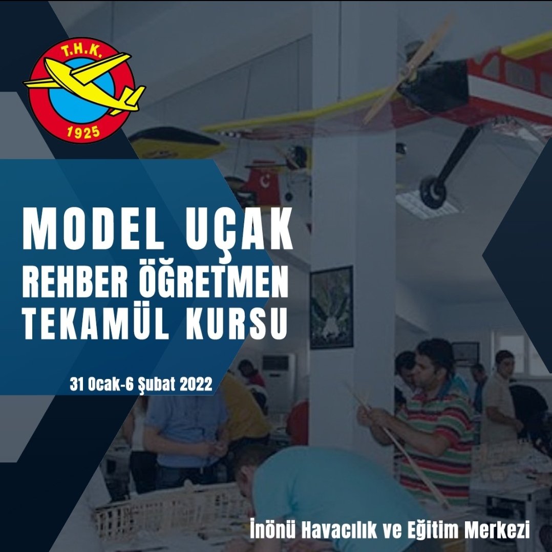 turkhavakurumu's tweet photo. Model Uçak Rehber Öğretmen Tekamül Kursu 31 Ocak-6 Şubat tarihleri arasında İnönü Havacılık Eğitim Merkezinde...
#THK #modelcilik #modeluçak #eğitim https://t.co/dS7EFSBVQZ