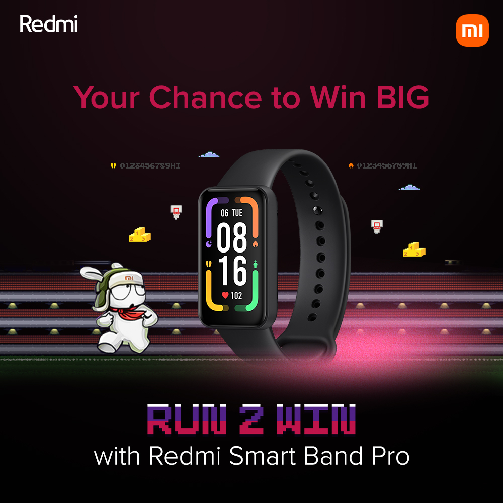 RedmiIndia's tweet image. Your #AlwaysOnFitness streak could help you win big time! 💸

Participate in #Run2Win powered by Redmi Smart Band Pro, and stand the chance to win a #RedmiNote10Pro, #RedmiSmartBandPro and more! 🎉

Head here:
👉 bit.ly/RedmiRun2Win