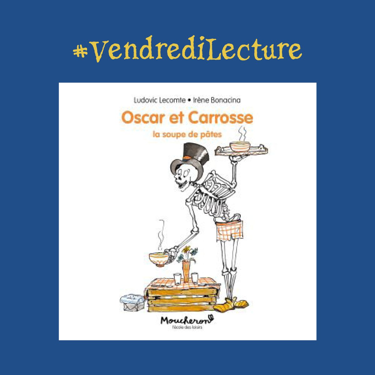 #VendrediLecture : Oscar et Carrosse, de @LudovicLecomte1 et Irène Bonacina à l' <a href="/ecoledesloisirs/">l'école des loisirs</a>, 2020 💀
À lire dès 7/8 ans. Cet ouvrage est également recommandé par le CNLJ ! <a href="/laBnF/">La Bibliothèque nationale de France</a>
Un court roman drôle, enlevé et facile à lire, accompagné de douces illustrations.