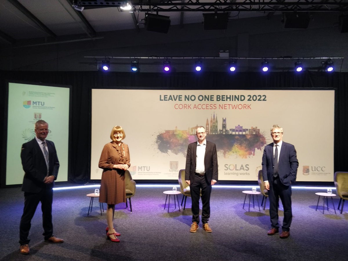 Nearly time to kick off our first event of 2022 here in <a href="/VEStudioCork/">VE Studio</a> Looking forward to a fantastic panel discussion from education and industry to forward the conversation and commitment to action to reduce educational disadvantage in the Cork region. #CorkCAN