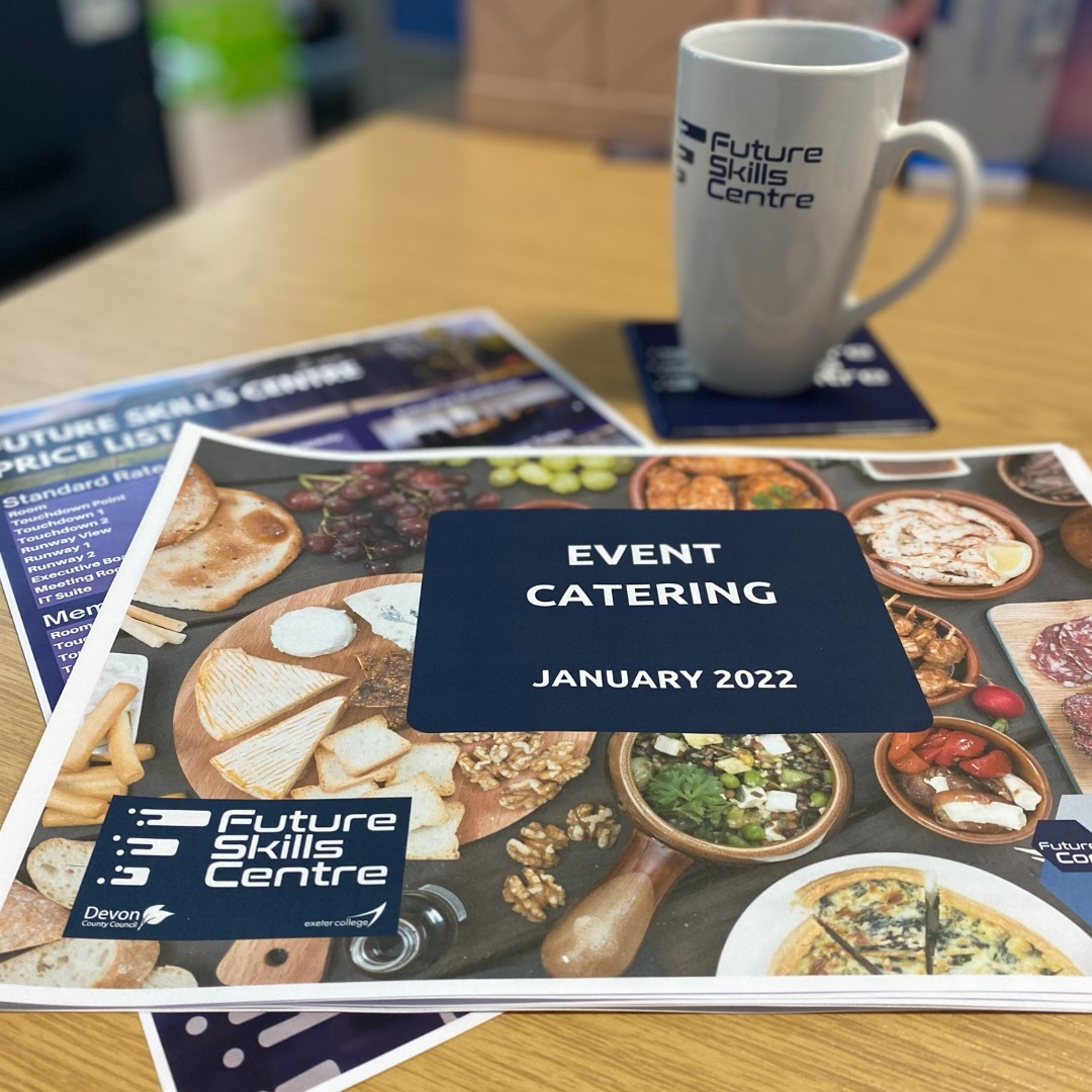 FSCExeter's tweet photo. 👀SNEAK PREVIEW: We've been busy at the Future Skills Centre designing new brochures for our commercial clients.
Hoping to share our new menus and brochure with you very soon - watch this space! 🙌
#FSCexeter #VisitExeter #ExeterEvents https://t.co/uYJ2x65mHY