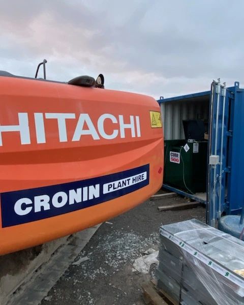 Cronin Plant Hire in Cork getting good use out of their new <a href="/fuelproof/">steve hogan</a> 900 litre site tank