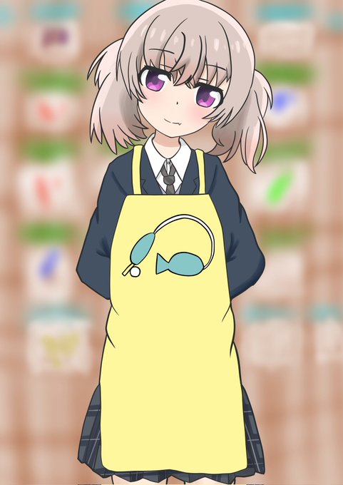 「school uniform yellow apron」 illustration images(Latest)