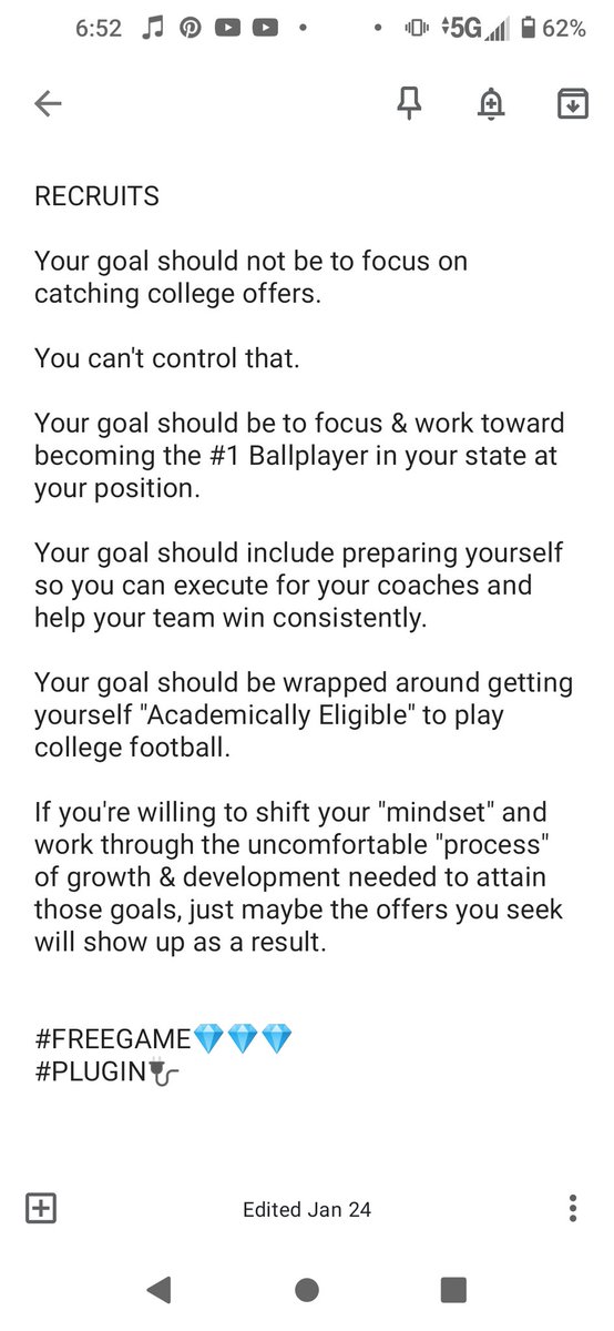 RECRUITS 

23's, 24's &amp; 25's

FREE GAME👇🏾👇🏾👇🏾👇🏾👇🏾