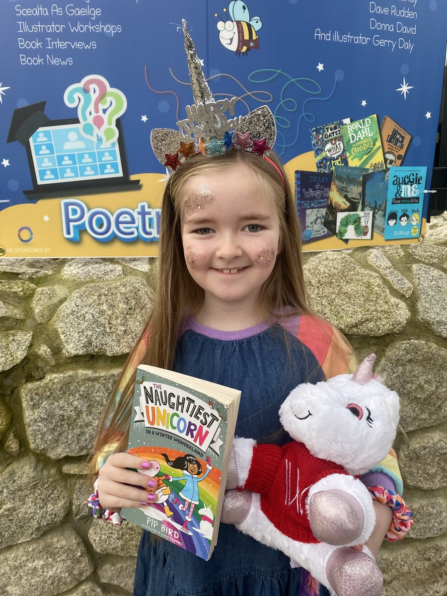 ciarancuddy's tweet photo. ⁦@PipBirdAuthor⁩ Honor very excited to tell her class all about Mira &amp; Dave and their hilarious adventures! #bookweek #naughtiestunicorn https://t.co/1kGgnKNxw4